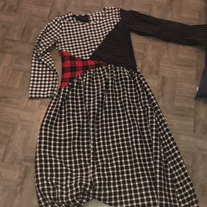 Mixed print dress